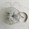 Popular European and American bridal headgear retro mesh top hat feather hair accessories headgear horse racing festival mesh headgear