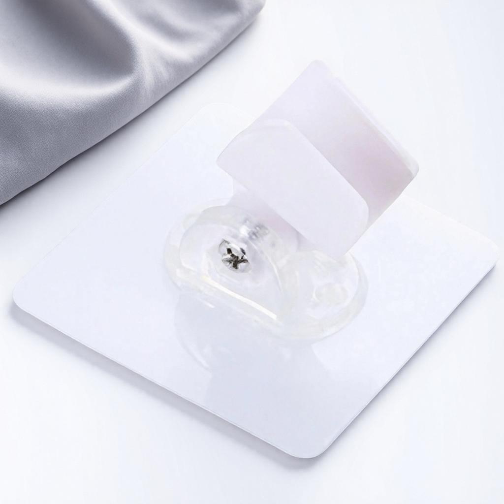 90 Degree Adjustable Shower Head Bracket Self Adhesive Bathroom Wall Mount Holder Fits Custom Angles No Drilling Needed