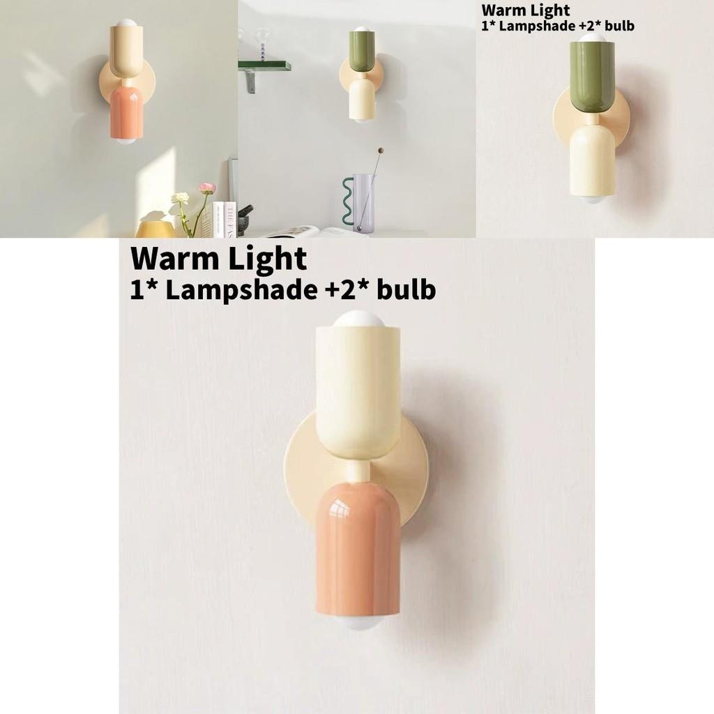 Nordische Wandleuchte mit PVC-Schirm und LED-Licht für Schlafzimmer- und Wohnzimmerdekoration