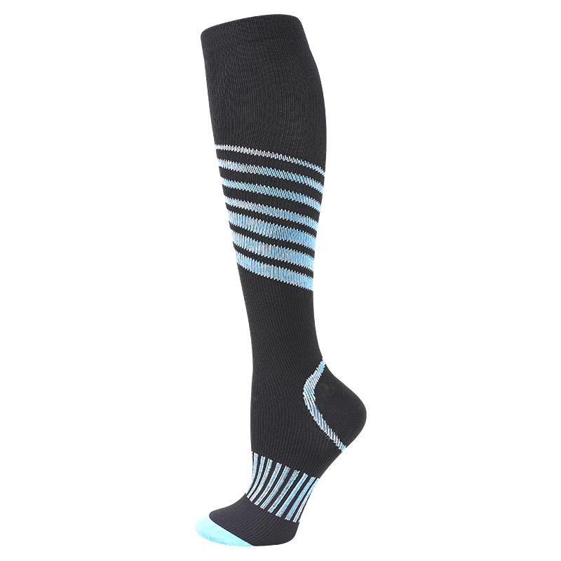 1 Pair Running Graduated Pressure Leg Area Warmers 20-30Mmhg For Running Marathon Cycling Football Varicose Veins Hosiery For Men'S Active Socks