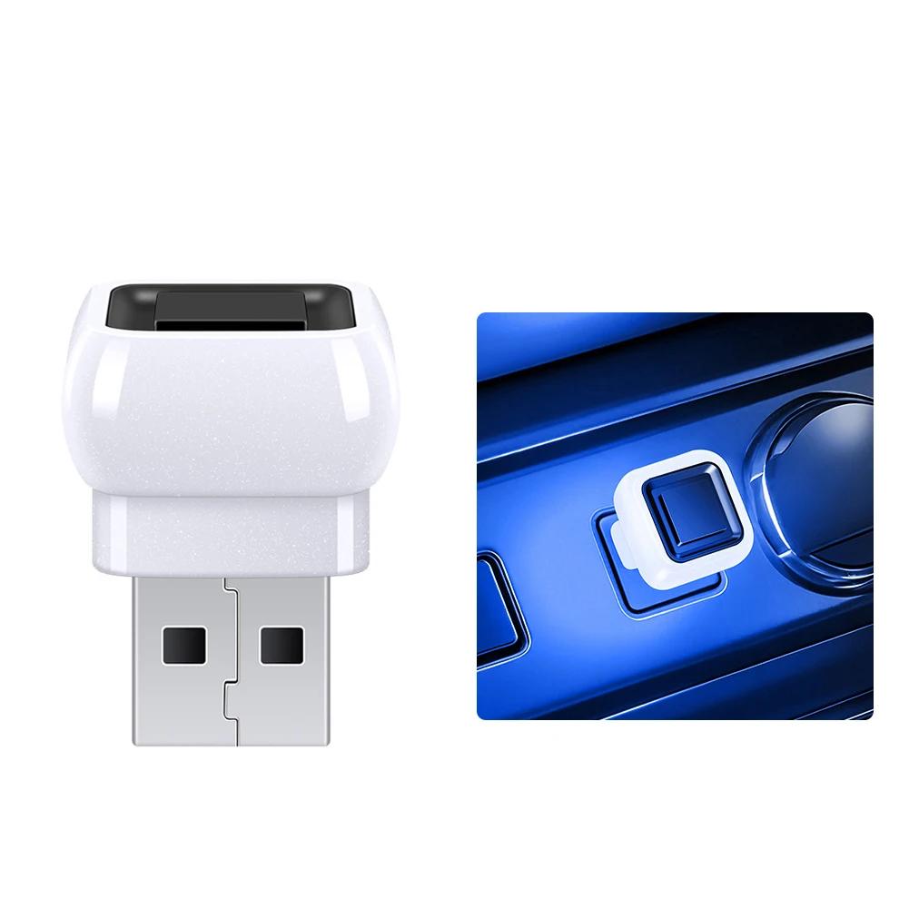 1Pc USB Mini Ambient Light LED Car Interior Atmosphere Lamp Plug and Play RGB Colorful Decoration Lamps Car Accessories