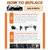 2pcs Car Rear Window Glass or 2 Pcs Tailgate Gas Spring Shock Lift Strut Support Bar Rod for Nissan Pathfinder R51 2005-2012 SUV