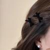 Elegant Lint Bowknot Hairpin-2 One Suit, Solid Color Bow Hair Styling, Suitable for Women's Daily Wear