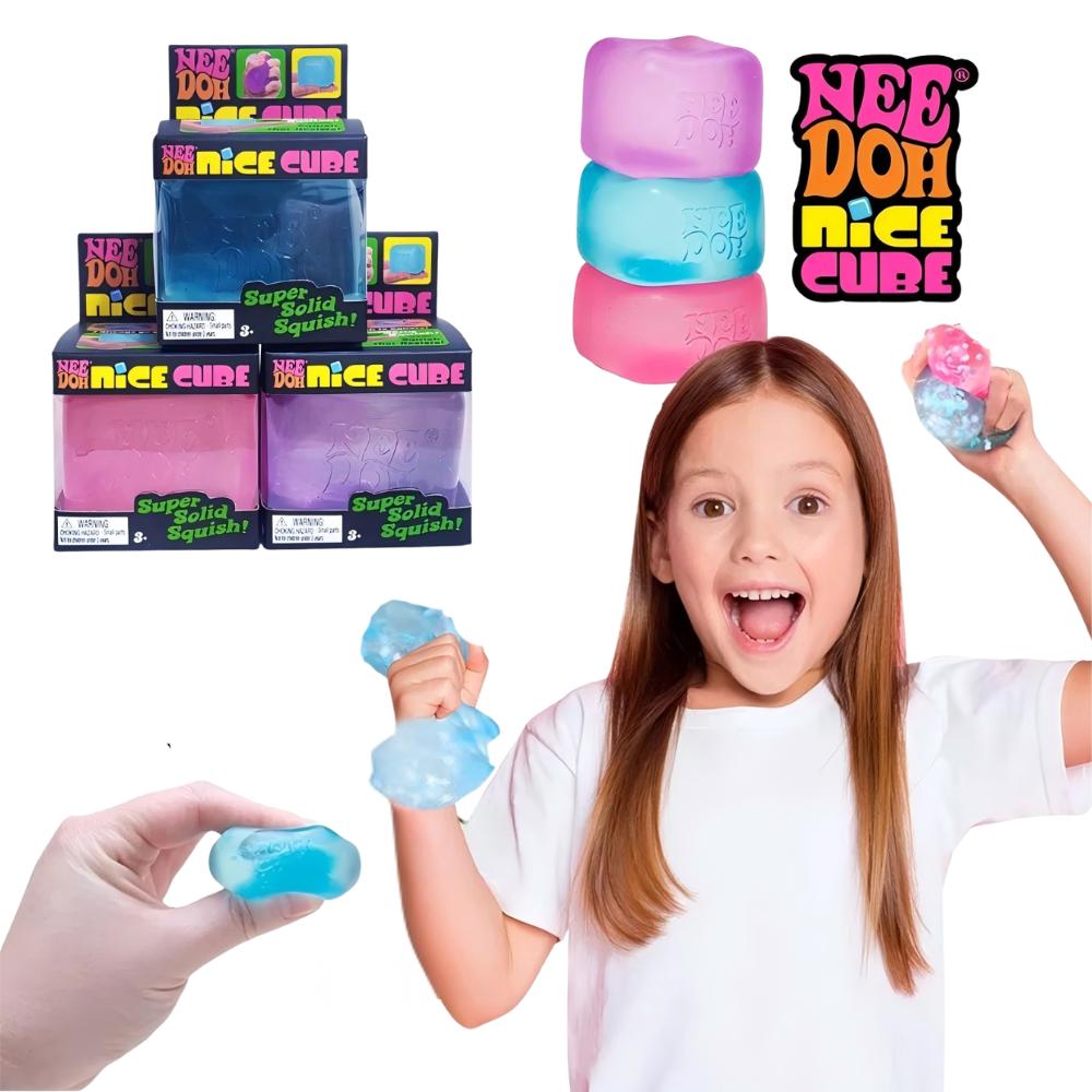 High Quality Schylling Needoh Nice Cube Squishy Fidget Toy Stress Relief Anti-Anxiety Focus Calm Sensory Toy for Kids Adults ADH
