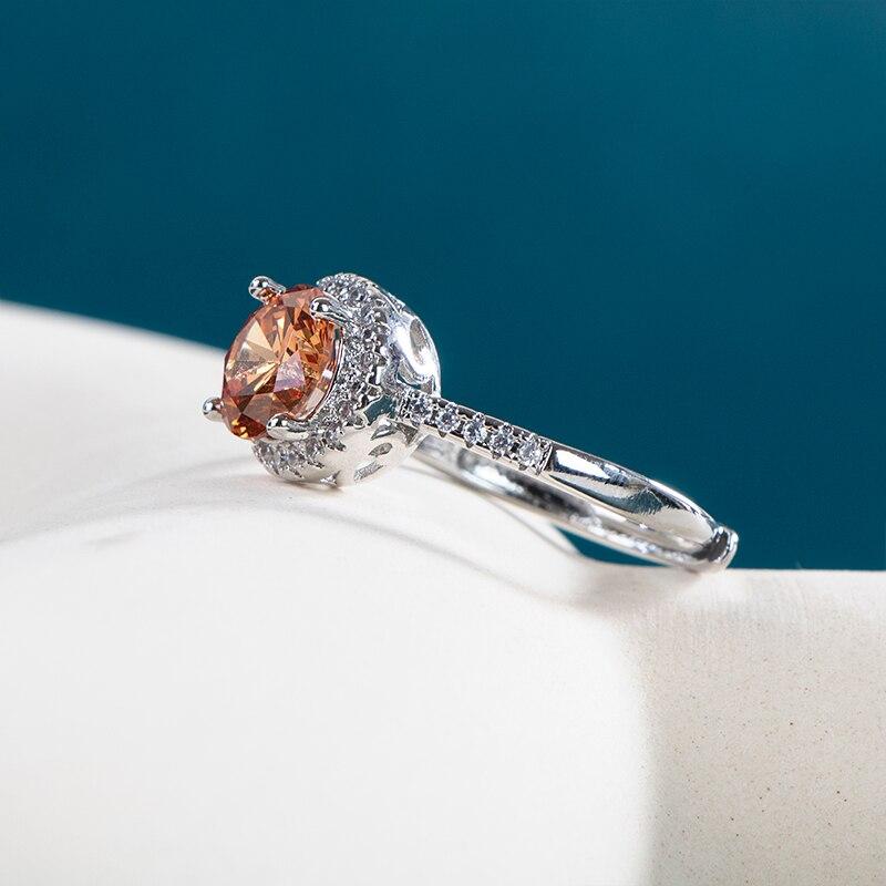 BELLA BOX Fashion Ring With Round Shape Stone Women Wedding Bridal Rings Gorgeous Party Ring Mother’s Gift Female Jewelry