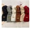 Knitted Scarf with Yarn for Women, Autumn and Winter, Korean Version, Thickened and Warm Shawl Style Scarf