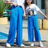 Sommer-Mädchen Mückendichte Weitbein-Eisseidenhose: Leicht, Modal-Stoff, Locker sitzend, Eltern-Kind-Stil.