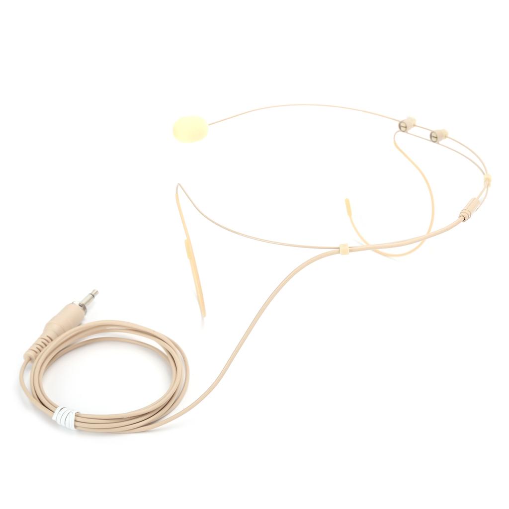 Earhook Microphone 3.5mm Male Screw Lock Double Earhook Microphone for BodyPack Transmitter