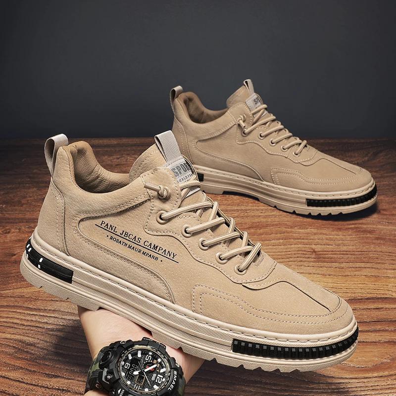 Herren Casual Sommer Sneaker Outdoor Plattform Wanderschuhe Mode Luxus Leder Slipper Tennis Stiefeletten Flache Trainer 2025