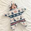 Baby Flanellen Wikkeldeken met -Schrikreflex Ontwerp, Baby Slaapzak voor Buitengebruik