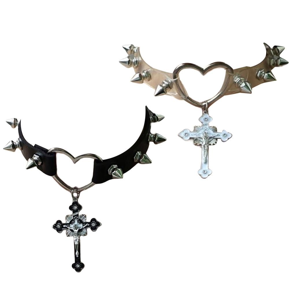 Collana Girocollo In Pelle Punk Gotica – Fatto A Mano, Regolabile Con Fibbia, O-Ring Dorato, Colore Blu