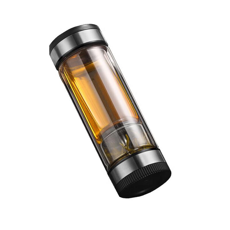 Tea Love Double Wall Glass Tea Infuser Bottle