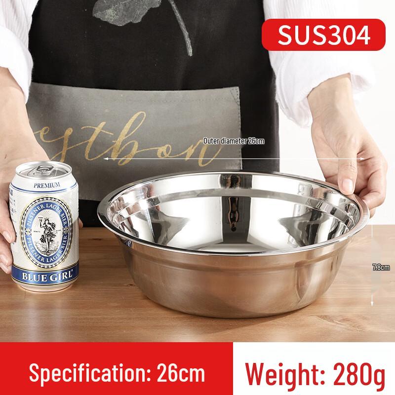 ZISIZ 304 Stainless Steel Multi-Purpose Bowl