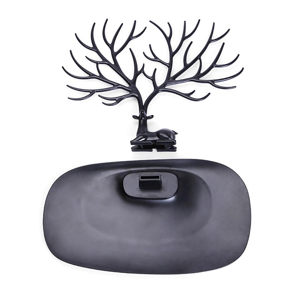 Black White Pink Rose Red Deer Earrings Necklace Ring Pendant Bracelet Jewelry Cases&Display Stand Tray Tree Storage Holder Rack