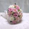 Realistic Multicolor Rose Bouquet Romantics Bridesmaids Flower Arrangement for Wedding Ceremony