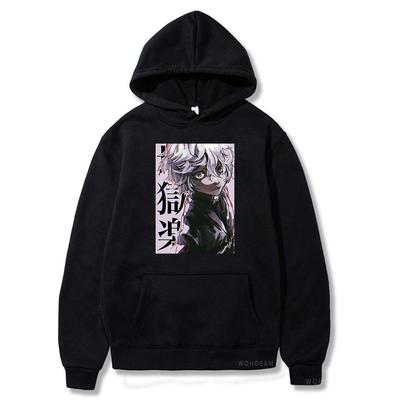 Jigokuraku Anime Men's Hoodies Women Goth Gabimaru Manga Hip Hop Streetwear Fashion Vintage Long Sleeve Black Male Sweatshirt