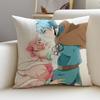 Recovery of an MMO JunkieS Cushion Cover Breathable and skinfriendly linen pillowcase square removable and washable cushion