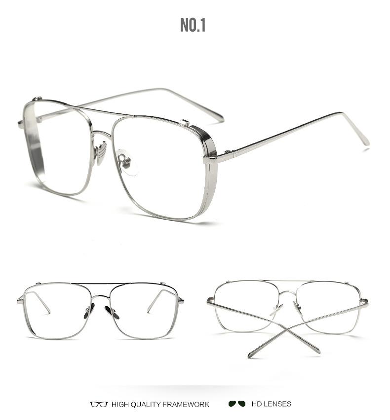 Masculine Anti Blue Light Blocking Metal Square Reading Glasses Women Men Optical Presbyopic Eyeglasses Frame Plus 0 to +2.0 +6