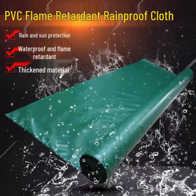 

Rainproof PVC-Coated Fireproof Tarpaulin: Thick Three-Proof Oilcloth