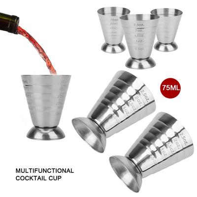Stainless Steel Gadgets Cocktail Tools Measure Cup 75ML Bar Cocktail Shaker Jigger