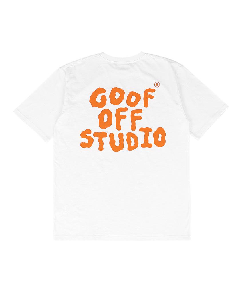 Gupeuopeuseutyudio Gofs Main Logo T-Shirt White (Orange)