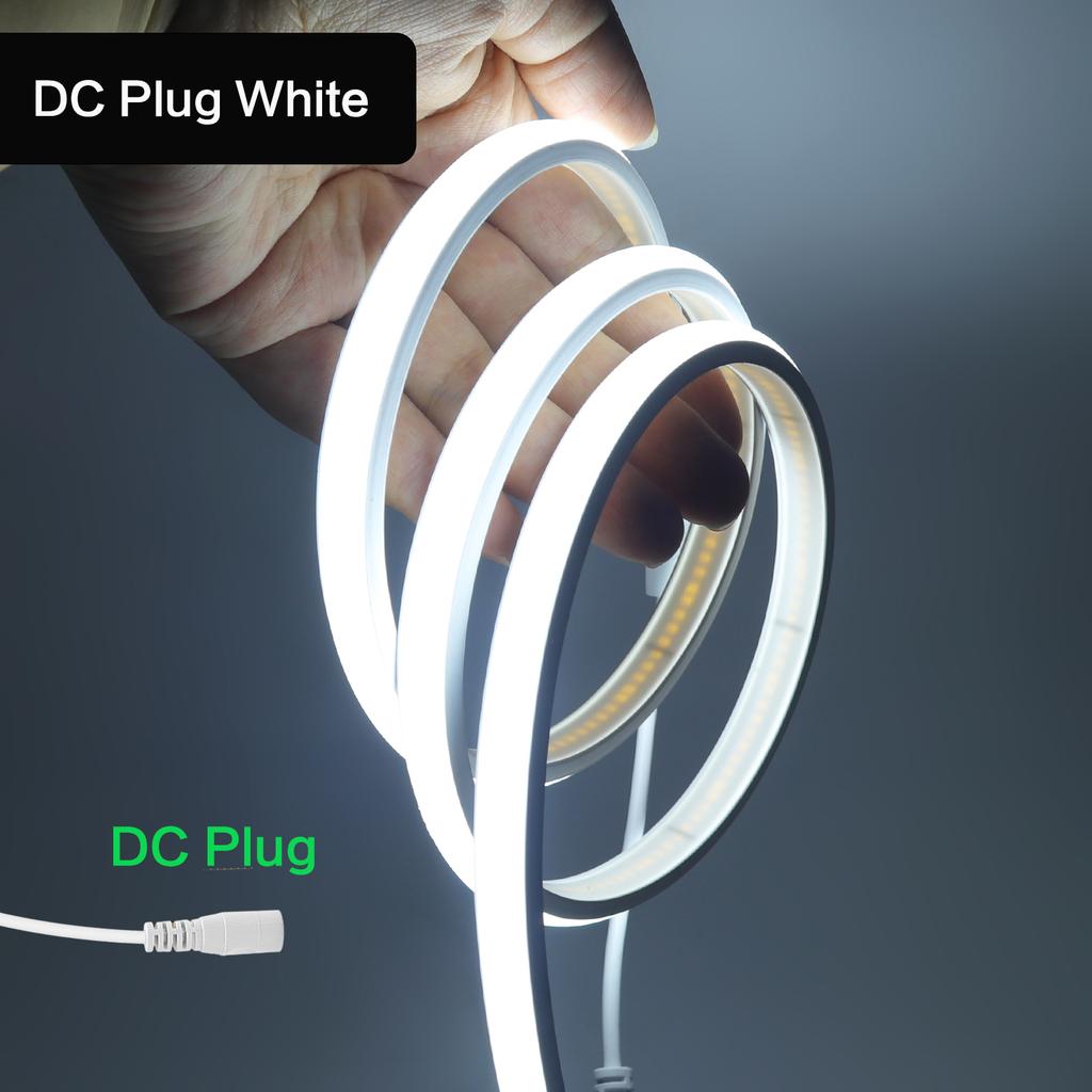 5V USB COB Neon LED Strip With Dimmer IP68 Waterproof 320LEDs/M White Natural Warm Neon Rope Light Indoor/Outdoor Linear Decor