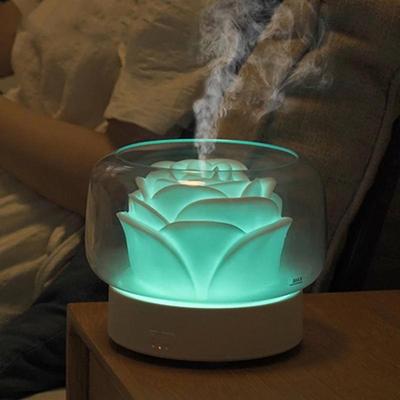400ml Flower Aroma Diffuser Electric Mist Maker Aromatherapy Essential Oil Air Humidifier for Holidays Gift