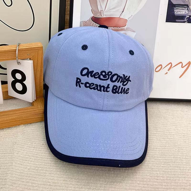 New Embroidery Letters Baseball Cap For Women Fashion Soft Cotton Snapback Peaked Cap Outdoor Sports Visors Sun Hats