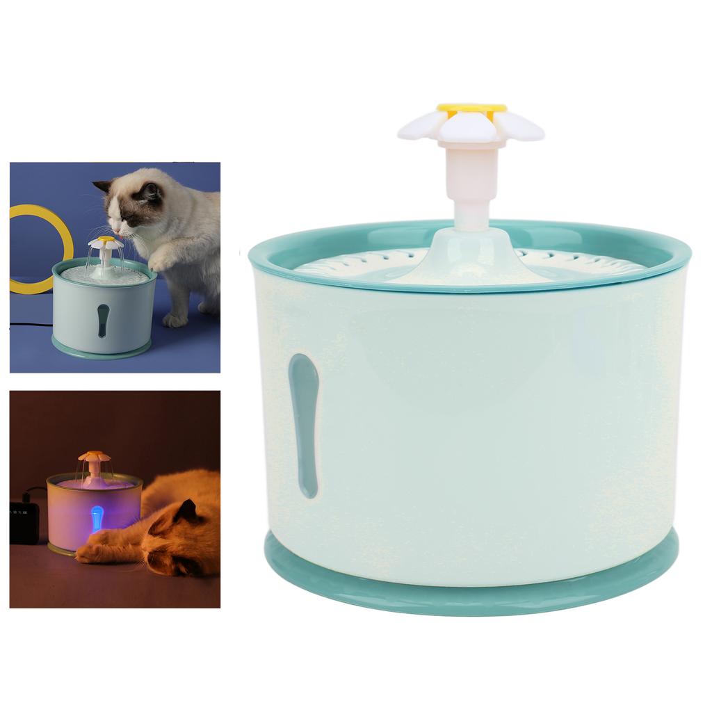 Pet Drinking Fountain Automatic Circulating Water Cat Smart Water Dispenser with Filter and LED