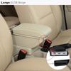 Car Armrest Box Double Layer Front Center Console Black Leather with Charging USB Ports For Suzuki Swift