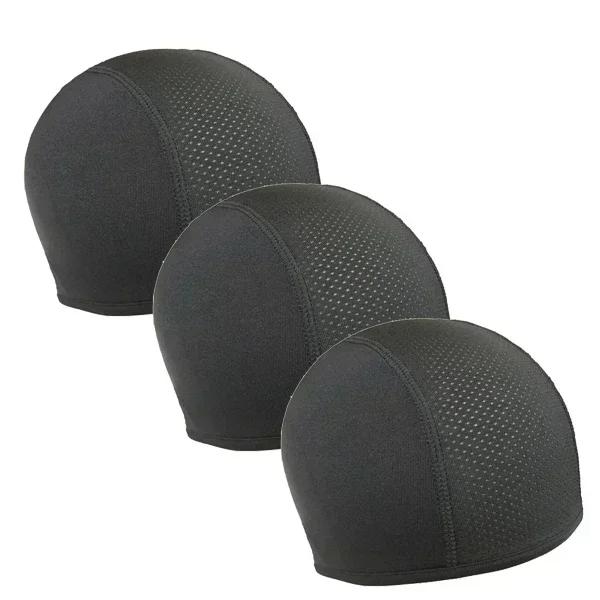 Motorcycle Cycling Cap Quick Dry Breathable Moisture Wicking Under Helmet Beanie Inner Lined Dome Sport Cap Motor Accessories