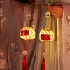 DIY Mid-Autumn Festival Handmade Lantern Bamboo Frame LED Light Portable Chinese Style Lantern Traditional Festival Light Home Decoration