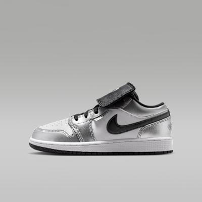 Jordan 1 Low SE Metallic Silver Tiempo (GS) 38