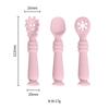 Infant Silicone Bent Spoon for Learning To Eat and Drink