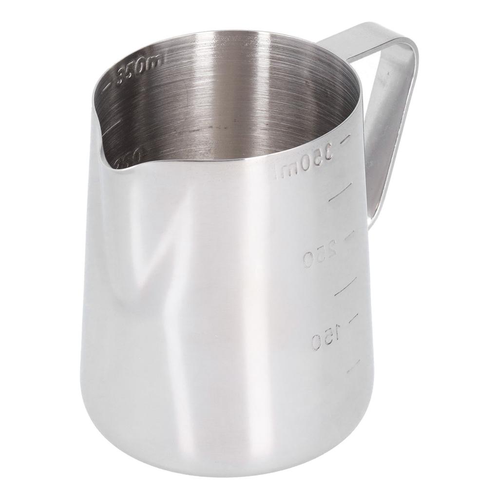 Džbánek na pěnění mléka Hrnek Nerezový Pěnič Kávová konvička s měřicí stupnicí pro domácí párty Bar 350 ml