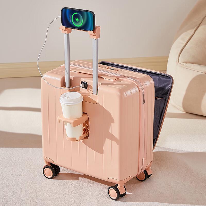 Front Opening Lightweight Spinner Carry-On Luggage