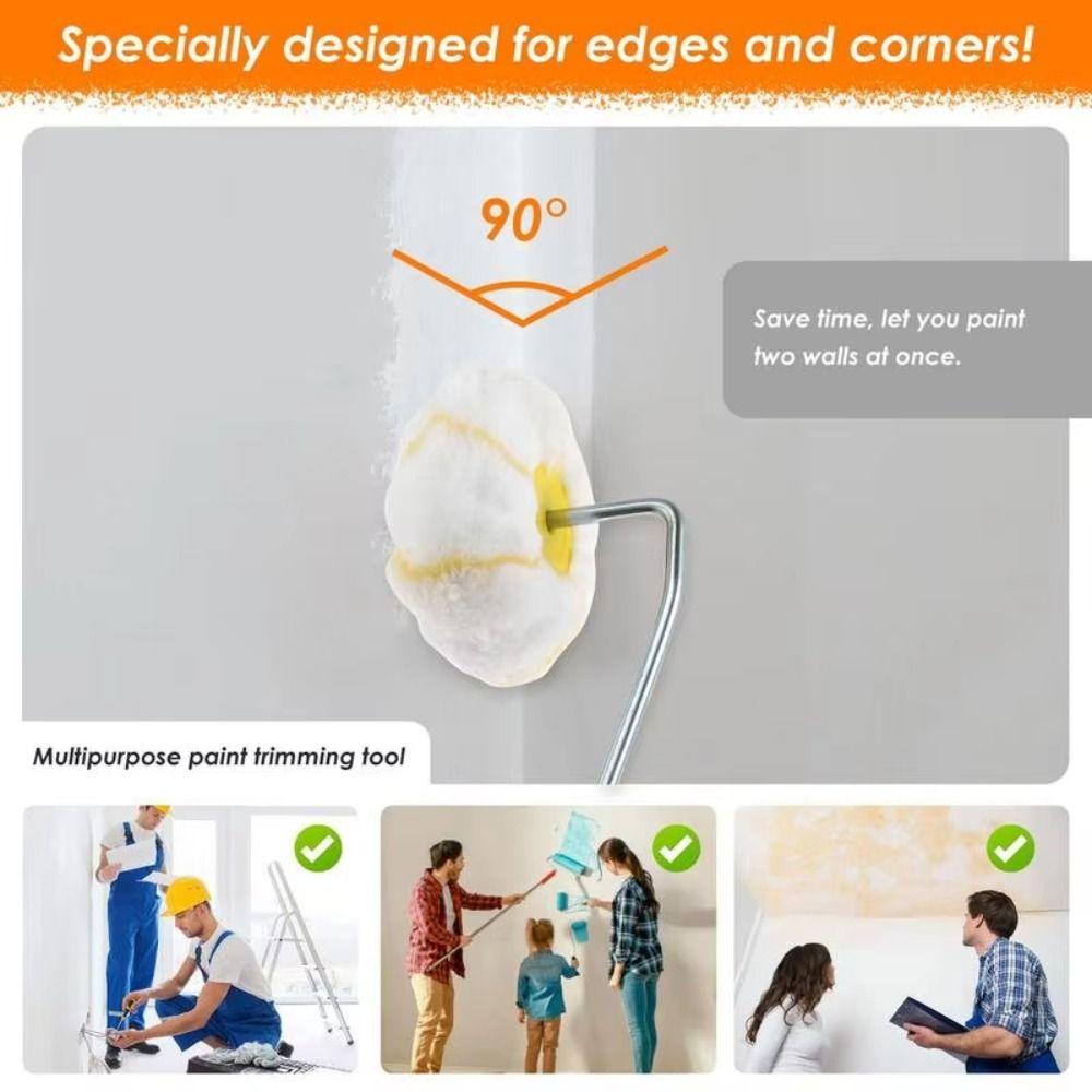 Handheld Drywall Corner Roller Corner Paint Roller  for Wall Painting Decoration Eaves Baseboard