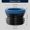ABS Toilet Seal Gasket Noiseless Plastic Toilet Seal Rings for Quiet Flushing & Easy Installation