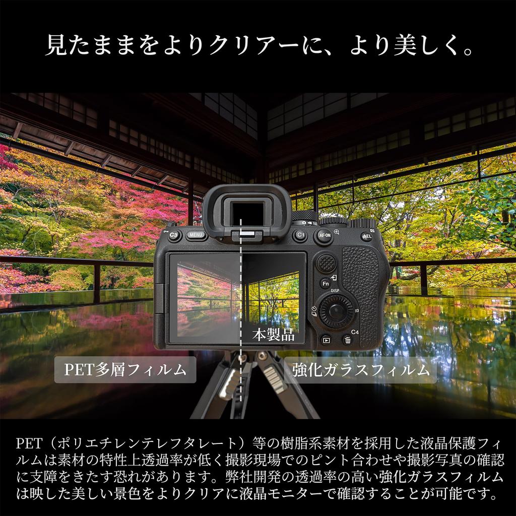 Sanwatrade Tempered Glass Film for Canon EOS R6 Mark II R6 9H Hardness Screen Protector of / / R7, (Set 2)