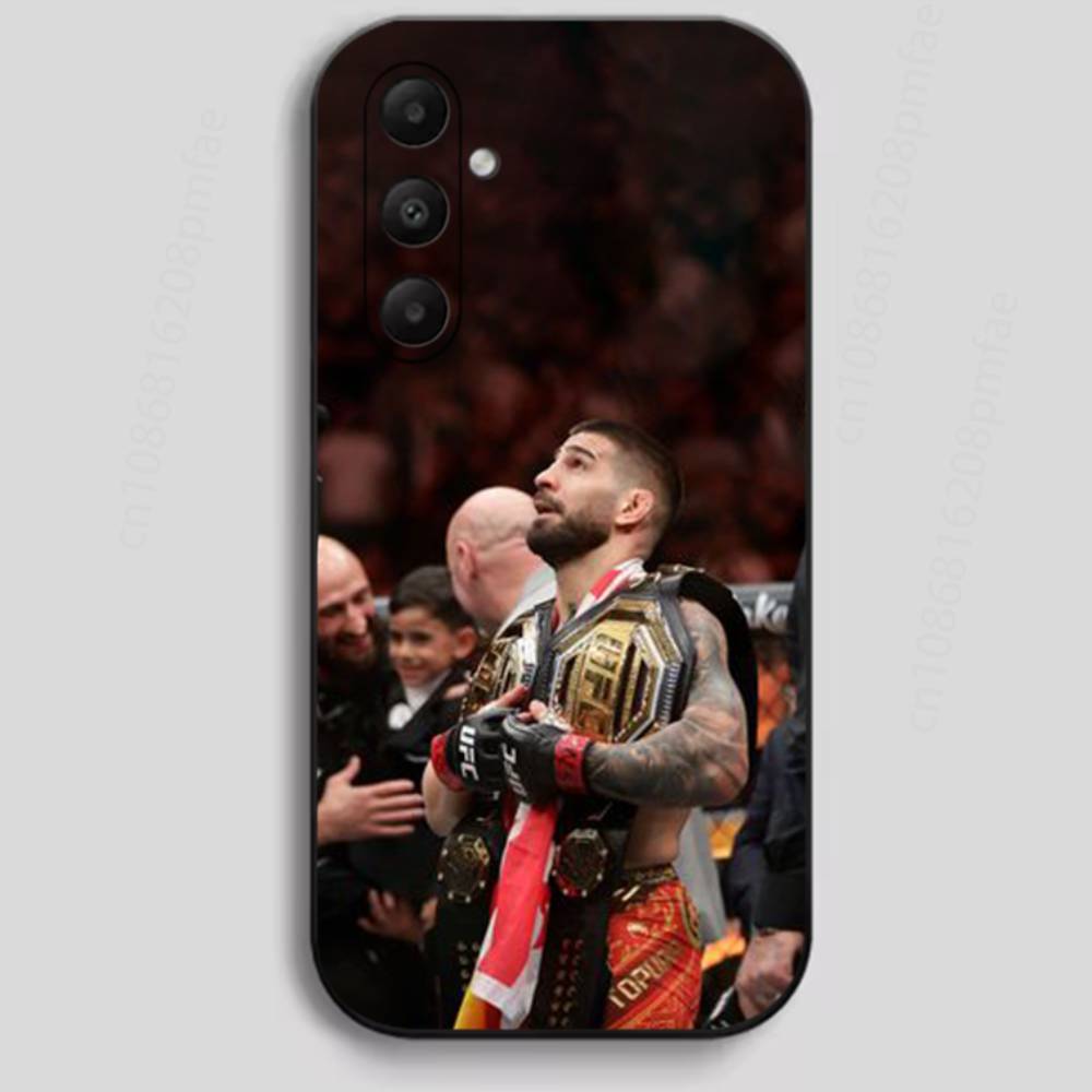 I-Ilia Champion T-Topuria Phone Case For Samsung Galaxy A13,21s,22,31,32,40,52,71,A91 Soft Black Shell