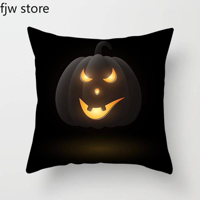 Halloween Pumpkin Ghost Face Personality Decorative Pillow Cover Home  Bedroom Sofa Cushion  Party  Holiday Gifts