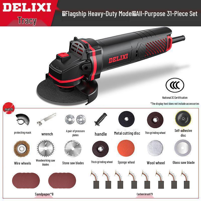 High-Power Multifunctional Angle Grinder and Polisher for Home Use