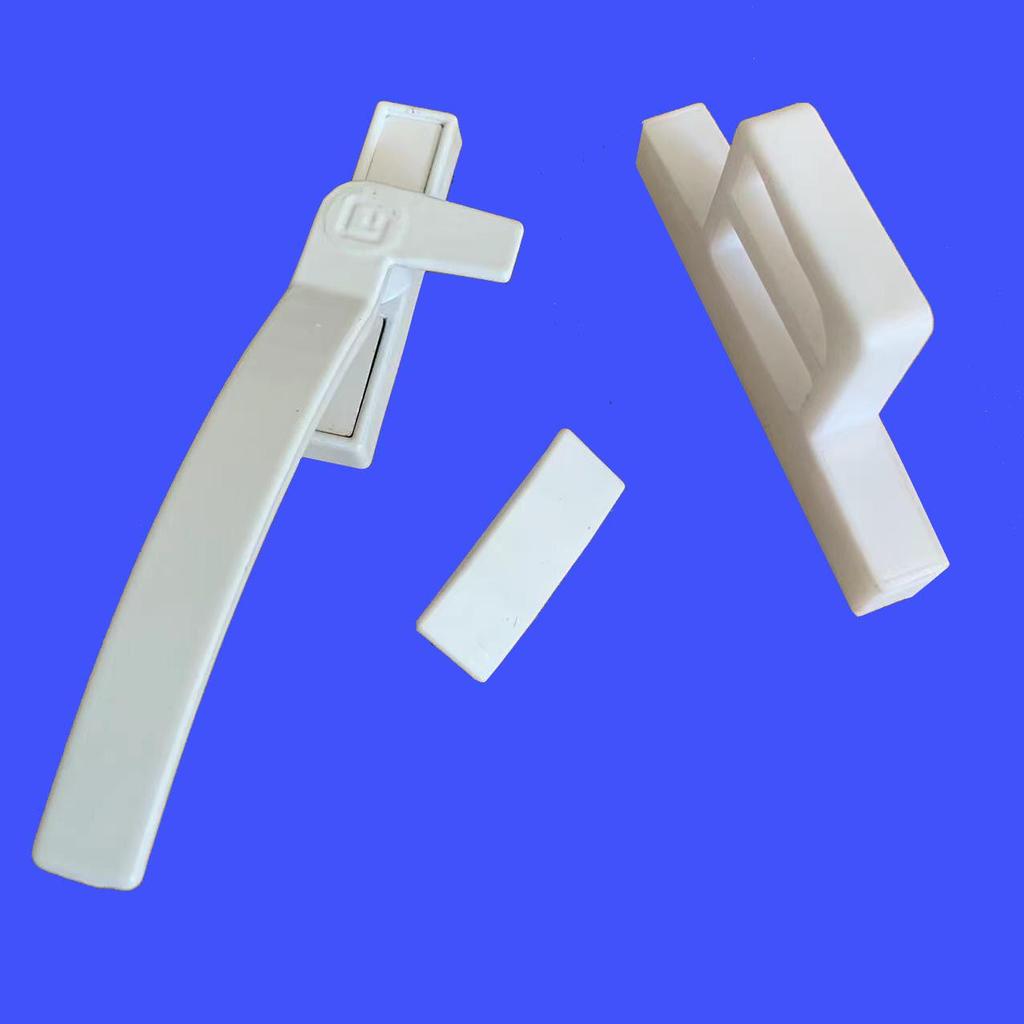 Verstärkter UPVC-Dreh-Kipp-Tür- und Fenstergriff in L-Form mit Schloss