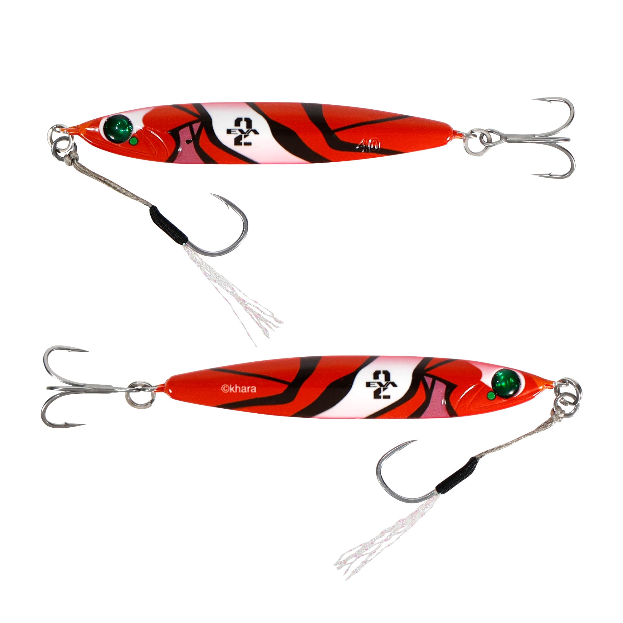 

EVA x DRESS IWASHI Jig R 40g Set Fishing Collaboration Evangelion Goods Fishing Lure Jig Fishing Lure A.T. (Metal Sardine) Unit-01 & Unit-02 -