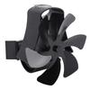 6 Blade Magnet Wall Mount Heat Powered Stove Fan Pipe Fireplace Fan Magnetic Installation for Wood