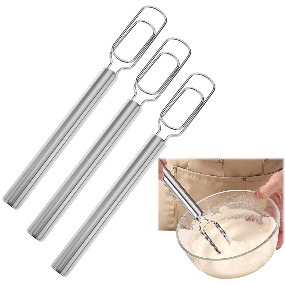 Stainless Steel Sourdough Starter Spatula & Dough Mixer Manual Hand Mixer Milk Cream Butter Whisk Mixer Kitchen Tools Baking Sup