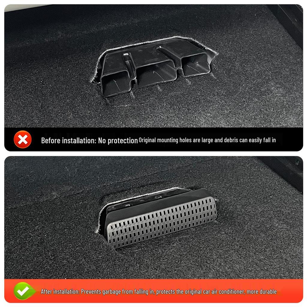 Toyota Prius 7 Rear Seat Air Vent Cover - ABS Interior Accessory Modification