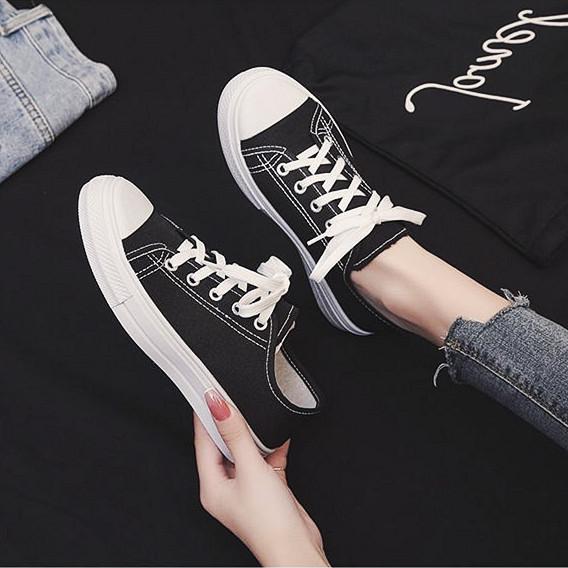 Shoes Women's Versatile Spring Summer Autumn Canvas Board Shoes Casual Breathable Flat Bottom Durable Student Shoes