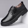 Fashion Autumn Winter English Platform Casual Derby Shoes for Men Fashion Casual New Designer Black Wedding Shoes Male Warm Cotton Shoes