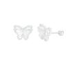 Copper Butterfly Ear Cuff Sweet Fresh 3D Design Screw-In Ear Studs Ear Candy Fashion Jewelry Accessory